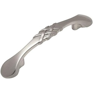 image:imageCosmas 10 Pack 7063SN Satin Nickel Braided Cabinet Hardware Handle Pull  3 Inch 76mm Hole Centers