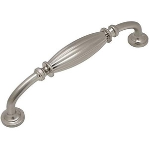 image:imageCosmas 10 Pack 7120SN Satin Nickel Country Style Cabinet Hardware Ribbed Handle Pull  5 Inch 128mm Hole Centers20