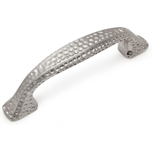 image:imageCosmas 10553SN Satin Nickel Hammered Cabinet Handle Pull Hardware  3 Inch 76mm Hole Centers
