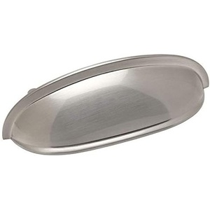 image:imageCosmas 20 Pack 7712SN Satin Nickel Cabinet Hardware Bin Cup Drawer Handle Pull  3 Inch 76mm Hole Centers