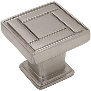 image:imageCosmas 25 Pack 7155SN Satin Nickel Square Cabinet Hardware Knob  118 Inch Square