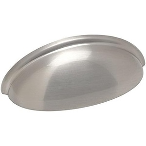 image:imageCosmas 25 Pack 783SN Satin Nickel Cabinet Hardware Bin Cup Drawer Handle Pull  3 Inch 76mm Hole Centers