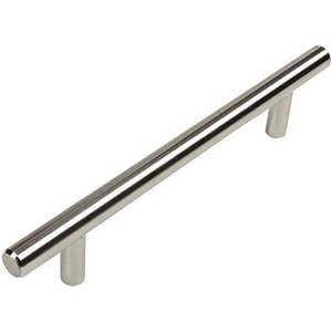 image:imageCosmas 305160SN Satin Nickel Cabinet Hardware Euro Style Bar Handle Pull  6516 160mm Hole Centers 81116 Overall Length