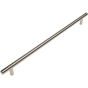 image:imageCosmas 305192SN Satin Nickel Cabinet Hardware Euro Style Bar Handle Pull  712 Inch 192mm Hole Centers 10 Overall Length1258 320mm CC Pull
