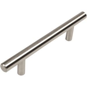 image:imageCosmas 305192SN Satin Nickel Cabinet Hardware Euro Style Bar Handle Pull  712 Inch 192mm Hole Centers 10 Overall Length334 96mm CC Pull