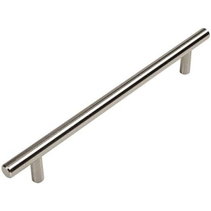 image:imageCosmas 305192SN Satin Nickel Cabinet Hardware Euro Style Bar Handle Pull  712 Inch 192mm Hole Centers 10 Overall Length712 192mm CC Pull