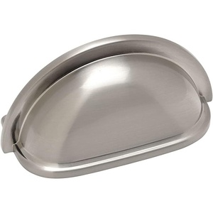 image:imageCosmas 4310SN Satin Nickel Cabinet Hardware Bin Cup Drawer Handle Pull  3 Inch 76mm Hole Centers