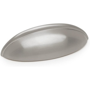 image:imageCosmas 5 Pack 1399SN Satin Nickel Cabinet Hardware Bin Cup Drawer Handle Pull  212 Inch 64mm Hole Centers