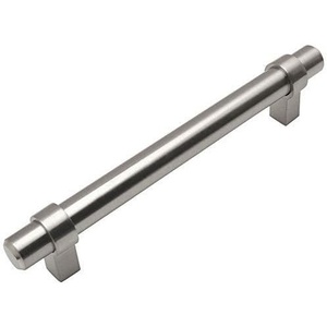 image:imageCosmas 5 Pack 1614SN Satin Nickel Contemporary Bar Cabinet Handle Pull  4 Inch Hole Centers