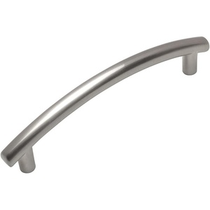 image:imageCosmas 5 Pack 299296SN Contemporary Arch Satin Nickel Bar Cabinet Hardware Handle Pull  334 96mm Hole Centers