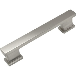 image:imageCosmas 7024SN Satin Nickel Contemporary Cabinet Hardware Handle Pull  4 Inch Hole Centers