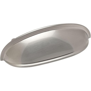 image:imageCosmas 7712SN Satin Nickel Cabinet Hardware Bin Cup Drawer Handle Pull  3 Inch 76mm Hole Centers
