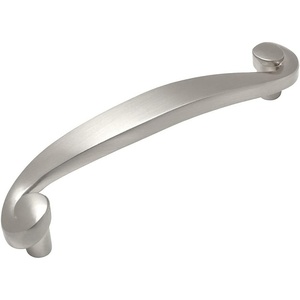 image:imageCosmas 776SN Satin Nickel Swirl Cabinet Hardware Handle Pull  334 Inch 96mm Hole Centers