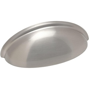 image:imageCosmas 783SN Satin Nickel Cabinet Hardware Bin Cup Drawer Handle Pull  3 Inch 76mm Hole Centers