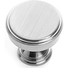 image:imageCosmas 10 Pack 1940SN Satin Nickel Cabinet Hardware Round Knob  1516 Diameter