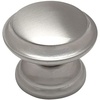 image:imageCosmas 10 Pack 4251SN Satin Nickel Cabinet Hardware Round Knob  138 Diameter  Wide Base