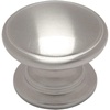 image:imageCosmas 10 Pack 4702SN Satin Nickel Cabinet Hardware Round Knob  114 Diameter  Wide Base