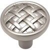 image:imageCosmas 10 Pack 7065SN Satin Nickel Braided Cabinet Hardware Round Knob  138 Diameter