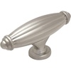 image:imageCosmas 10 Pack 7121SN Satin Nickel Country Style Cabinet Hardware Ribbed Knob  2916 Inch Long x 1116 Wide
