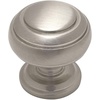 image:imageCosmas 10 Pack 7498SN Satin Nickel Cabinet Hardware Round Knob  114 Diameter  Wide Base