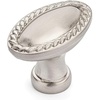 image:imageCosmas 25 Pack 4116SN Satin Nickel RopeScroll Cabinet Hardware Oval Oblong Knob