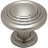 image:imageCosmas 4122SN Satin Nickel 3 Ring Cabinet Hardware Round Knob  114 Diameter