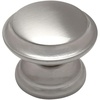 image:imageCosmas 4251SN Satin Nickel Cabinet Hardware Round Knob  138 Diameter  Wide Base