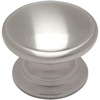 image:imageCosmas 4702SN Satin Nickel Cabinet Hardware Round Knob  114 Diameter  Wide Base