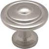 image:imageCosmas 4911SN Satin Nickel Cabinet Hardware Round Knob  114 Diameter 25 Pack