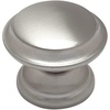 image:imageCosmas 5 Pack 4251SN Satin Nickel Cabinet Hardware Round Knob  138 Diameter  Wide Base