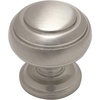 image:imageCosmas 5 Pack 7498SN Satin Nickel Cabinet Hardware Round Knob  114 Diameter  Wide Base