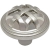 image:imageCosmas 7064SN Satin Nickel Braided Cabinet Hardware Round Knob  114 Diameter