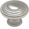 image:imageCosmas 9971SN Satin Nickel Cabinet Hardware 3Ring Round Knob  114 Inch Diameter