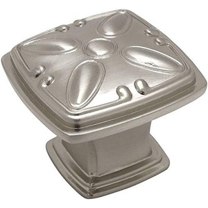 image:image25 Pack  Cosmas 4393SN Satin Nickel Modern Cabinet Hardware Knob  114 Inch Square
