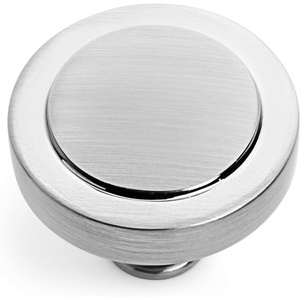 image:image5 Pack  Cosmas 8101SN Satin Nickel Cabinet Hardware Round Knob  1516 Diameter