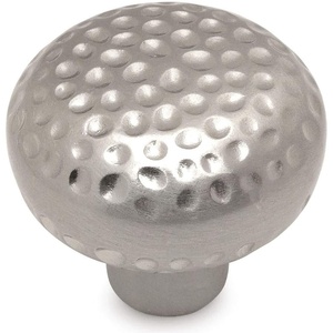 image:imageCosmas 10 Pack 10551SN Satin Nickel Hammered Round Cabinet Knob Hardware  114 Inch Diameter
