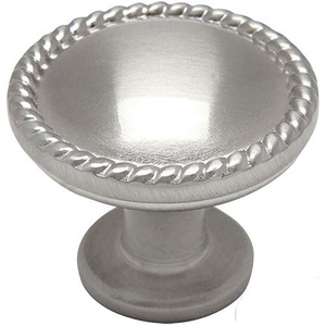 image:imageCosmas 10 Pack 4115SN Satin Nickel RopeScroll Cabinet Hardware Knob  114 Inch Diameter