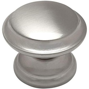 image:imageCosmas 10 Pack 4251SN Satin Nickel Cabinet Hardware Round Knob  138 Diameter  Wide Base