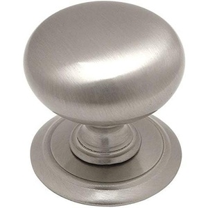 image:imageCosmas 10 Pack 6542SN Satin Nickel Round Cabinet Hardware Knob with Backplate  114 Diameter10