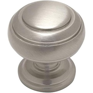 image:imageCosmas 25 Pack 7498SN Satin Nickel Cabinet Hardware Round Knob  114 Diameter  Wide Base