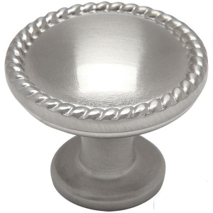 image:imageCosmas 4115SN Satin Nickel RopeScroll Cabinet Hardware Knob  114 Inch Diameter