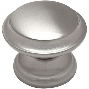 image:imageCosmas 4251SN Satin Nickel Cabinet Hardware Round Knob  138 Diameter  Wide Base