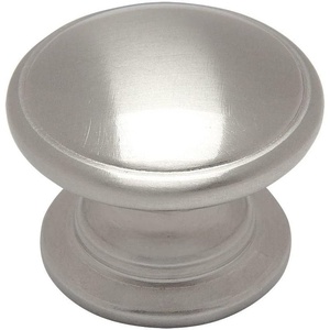 image:imageCosmas 4702SN Satin Nickel Cabinet Hardware Round Knob  114 Diameter  Wide Base