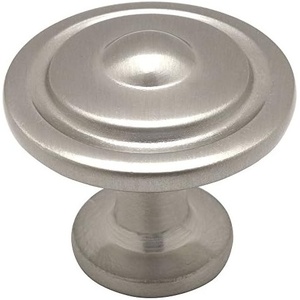 image:imageCosmas 4911SN Satin Nickel Cabinet Hardware Round Knob  114 Diameter
