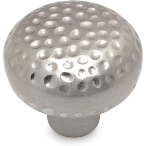 image:imageCosmas 5 Pack 10551SN Satin Nickel Hammered Round Cabinet Knob Hardware  114 Inch Diameter