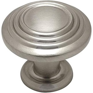 image:imageCosmas 5 Pack 4122SN Satin Nickel 3 Ring Cabinet Hardware Round Knob  114 Diameter10 Pack