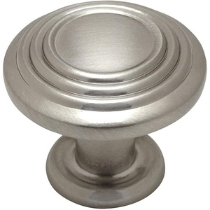 image:imageCosmas 5 Pack 4122SN Satin Nickel 3 Ring Cabinet Hardware Round Knob  114 Diameter5 Pack