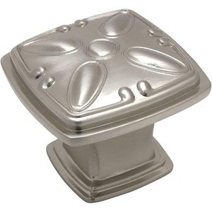 image:imageCosmas 5 Pack 4393SN Satin Nickel Modern Cabinet Hardware Knob  114 Inch Square