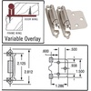 image:image10 Pair Pack  Cosmas 17139SN Satin Nickel Hinge Variable Overlay 17139SN  20 Total Hinges