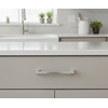 image:imageCosmas 1481128SN Satin Nickel Contemporary Cabinet Hardware Handle Pull  5 Inch 128mm Hole Centers
